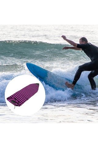 Suntek Elastik Sörf Tahtası Çorap Koruyucu Çanta Saklama 5.0ft-kırmızı Kırmızı