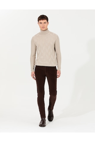 Pierre Cardin Erkek Koyu Kahverengi Pantolon Kanvas-chino 50259715-vr084 Koyu Kahverengi