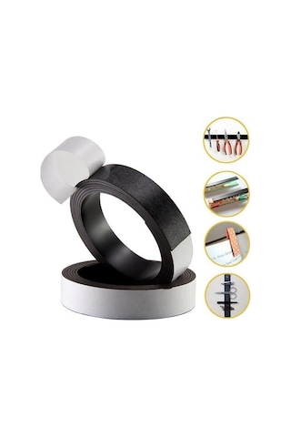 Yapışkanlı Şerit Mıknatıs Magnet Kes Kullan Güçlü Sağlam Pratik