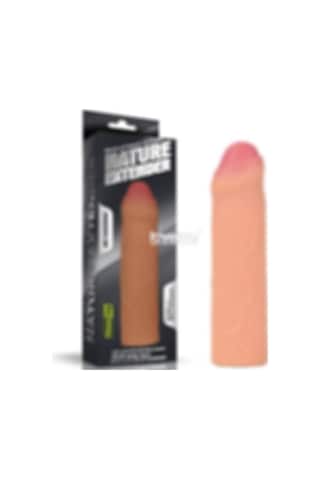 Hızlı Express Lovetoy Nature 2.5 Cm Dolgulu Sünnetsiz Süper Realistik Penis Kılıfı