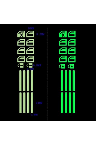 Araba Cam Sticker Kaldırıcı Modifiye Sticker Araba Aydınlık Anahtarı Araba Cam Düğmesi Araba Sticker Aydınlık Yeşil