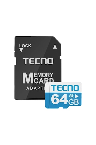 Tecno 64 GB Hafıza Kartı Ve Adaptörü (Tecno Türkiye Garantili)