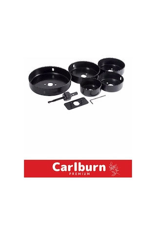 Premium 8 Parça Panç Seti Ağaç Kesme Alyan Anahtarlı Alçıpan Tavan Kesme Matkap Ucu Takımı