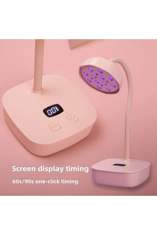 Willowhaven Beyaz Otomatik Sensörlü 360 Esnek Kablosuz Manikür Lambası Tüm Jel Tırnaklar İçin Şarj Edilebilir Led Işık 2 Zamanlayıcı
