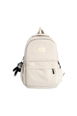 Gençler İçin Şık Ve Dayanıklı Su Geçirmez Sırt Çantası - Lise Ve Üniversite Öğrencilerine Uygun Ergonomik Okul Çantası - Laptop Taşımaya Uygun Pratik Tasarım Bej