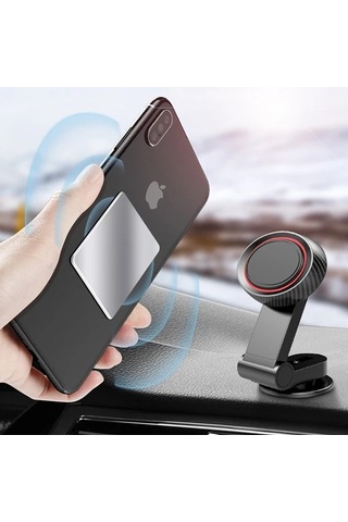 Ally Mıknatıslı Araç Telefon Tutucu Cam Ve Torpido Üstü- 5775 Siyah
