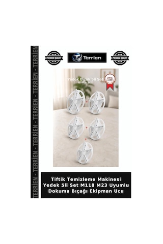 Tiftik Temizleme Makinesi Yedek 5li Set M118 M23 Uyumlu Dokuma Bıçağı Ekipman Ucu