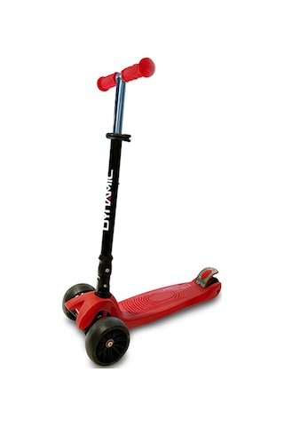 Dynamic Grande 3 Teker Katlanabilir Işıklı Scooter - Kırmızı