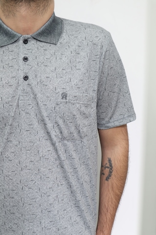 Santa Dmctekstil Erkek Desenli Klasik Kesim Rahat Kalıp Tek Cepli Polo Yaka Düğmeli T-shirt Haki