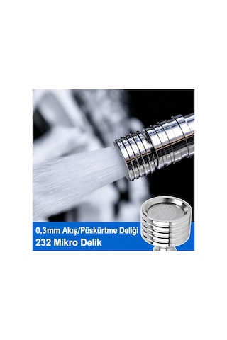 Robeve Bear Force Paslanmaz Çelik Sprey Nozul 1/4 Hızlı Bağlantılı 232 Mikro Delikli 0,3 Mm Basınçlı Su Püskürtme Başlığı, Oto Yıkama Tabancası Nozul Aparatı, Araç Bahçe Cam Ve Dış Mekan Temizliği