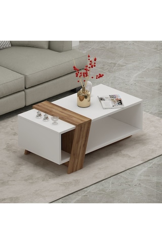 Melisa Orta Sehpa Beyaz - Kemençe