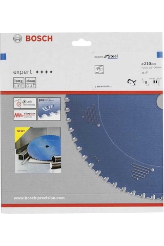 Bosch Expert For Steel 210 x 30 MM 48 Diş Daire Testere Bıçağı - 2608643057