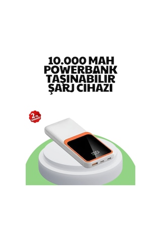 10000 Mah Hızlı Şarj Destekli Powerbank Hafif Kompakt Ve Güvenli