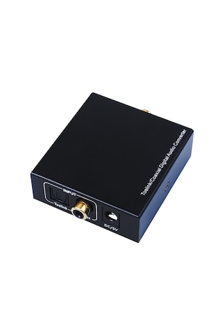 Springsun Aımos Ct02 Metal Ses Dönüştürücü - Koaksiyel Ve Optik Fiber Arası Çift Yönlü, Pcm2.0/dts/dolby-ac3 Desteği, 25mbps Aktarım Hızı