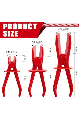 Xurunkeji 12 Adet Hortum Kelepçesi Pensesi Hortum Sıkıştırma Pensesi Hortum Pensesi