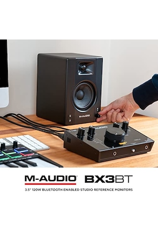 M-audıo Bx3bt - 3.5" Stüdyo Monitörleri Ve Bilgisayar Hoparlörleri, Bluetooth'lu, Müzik Prodüksiyon Yazılımı İle