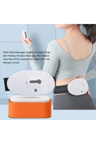 Maiyame Ems Bel Ve Karın Masaj Cihazı, Bölgesel Masaj, 5 Mod, Kırmızı Işık, 5 Saniye Isıtma, Lomber Ağrı Alıcı, Usb Ve Uzaktan Kumandalı Çok Renkli