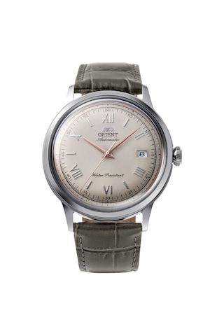 Orient Bambino Ra-ac0025n30b Kurmalı Otomatik Deri Kahverengi 41 Mm Erkek Kol Saati Gri
