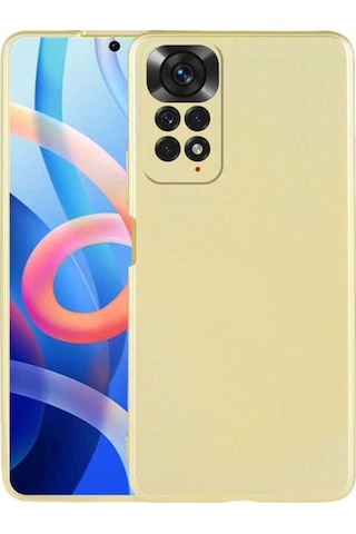 Xiaomi Redmi Note 12 Pro 4g Kılıf Zore Premier Silikon Kapak Gold