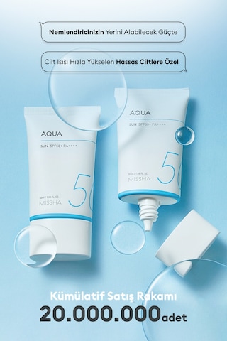 Missha Su Bazlı Nemlendirici Güneş Koruyucu Jel All Around Safe Block Aqua Sun Gel Spf50+/PA++++ 50 ML