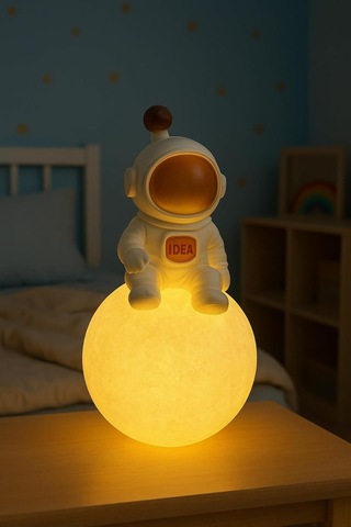 Işık Kasabası 22 Astronot Led Gece Lambası Sarı