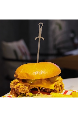 Kamp Ayısı Sword 6 Adet Paslanmaz Çelik Burger Şişi