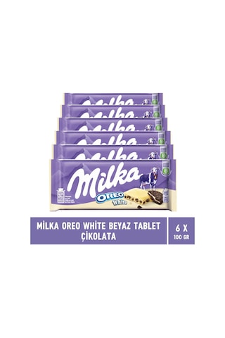 Milka Oreo White Beyaz Tablet Çikolata 6 x 100 G