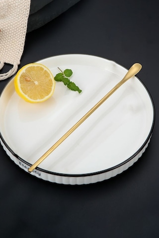 304 Çelik 6 Adet 19 Cm Kokteyl Barmen Latte Kaşığı Cin758sr-6