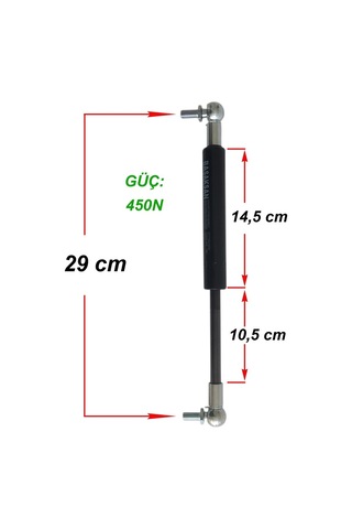 Binbir Trend Massey Ferguson 4700 Kapi Amortisörü 29 Cm, (450N) 500399121