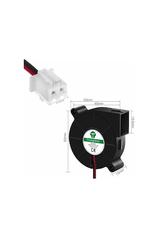 12v 5015 Salyangoz Fan