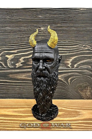 God Of War Ragnarok Kratos Mimir 20cm Siyah Renk Polyester Figür
