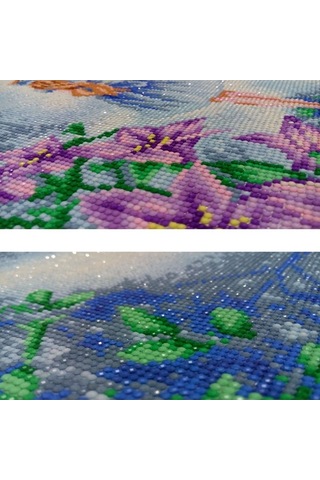 Fortunelane 30x40cm Kent Desenli 5d Pırlanta Tablo - Kanvas + Reçine, Dairesel Tam Pırlanta, Çerçeve Hariç