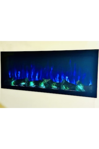 14 Efekt Dekoratif Şömine Bluetoooth+kumanda+çıtırtı 150x35x16 Cm