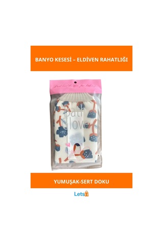 Yumuşak Dokulu Eldiven Banyo Kesesi Çok Renkli