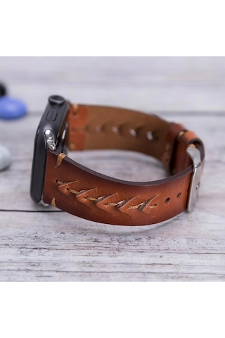 Apple Watch Uyumlu Deri Kordon 42-44-45mm Rst2ef Boras Diğer