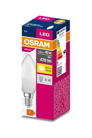 Lu Value B40 4.9w 827 2700k Sarı Renk E14 Mum Led Ampul Diğer
