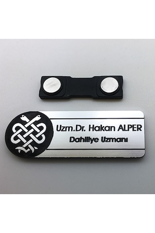 Logo Baskılı Mesleklere Özel Tasarımlı Kişiye Özel Yaka İsimliği