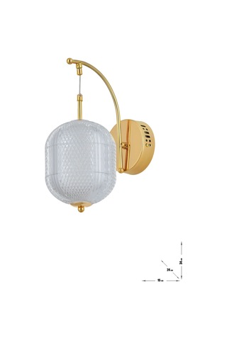 Torino Power Ledli Modern Lüks Duvar Aplik 3 Renk Sarı-beyaz-gün İşığı - Gold Gold