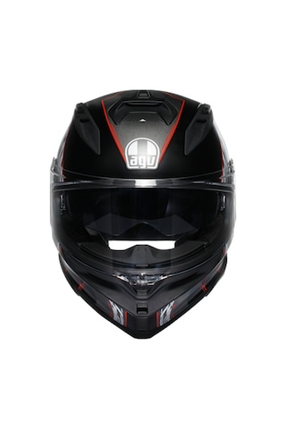 Agv K7 MPLK Kyber Motosiklet Kaskı Siyah - Kırmızı
