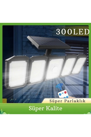 Monozone 300led Solar Güneş Enerjili Bahçe Duvar Lambası