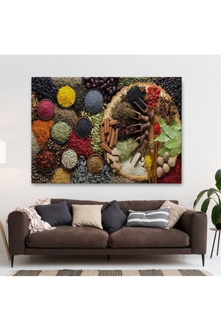 Es10 Renkli Kurbağa Dekoratif Kanvas Tablo 1136 (95 x 165)