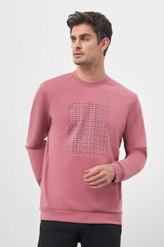 Morven Erkek Gül Trend Bisiklet Yaka Sweat-shirt 25ks063003154 Gül Gül Gülkurusu