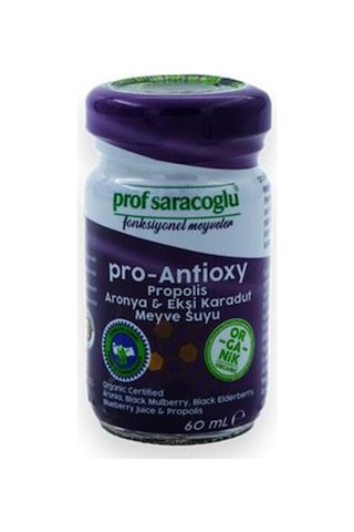 Prof Saracoglu Pro Antioxy Propolis Aronya Ekşi Karadut Shut 5 Meyve Suyu 60 ML