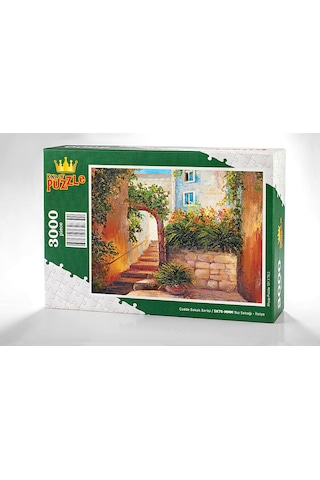 King Of Puzzle Yaz Sokağı - İtalya Ahşap Puzzle 3000 Parça