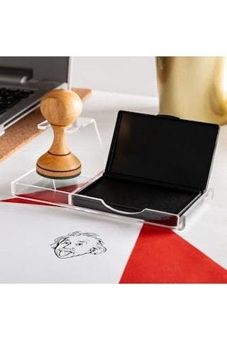 Tasarımlı Esprili Mühür - Ahşap Kitap Mühür - Defter Kaşe