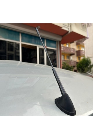 Oto Anten Siyah Tavan Anteni Ve Gövde Takımı Uzun Kısa Ayarlanabilir Tüm Araçlara Uyar