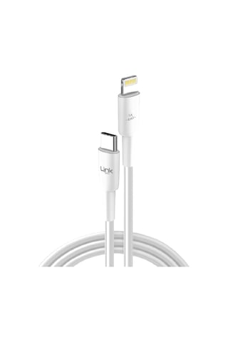 LinkTech K608 Type-C To Lightning 30 W 2 M Şarj Kablosu Beyaz