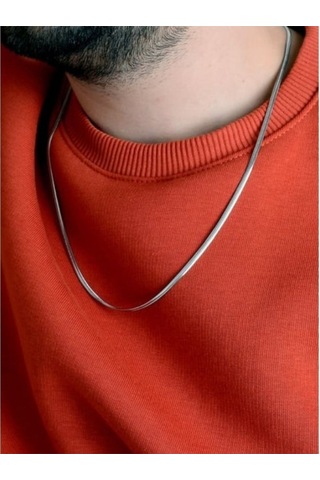 925 Ayar Gümüş Balık Sırtı Unisex Zincir 3 Mm