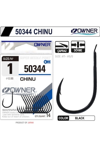 Owner 50344 Chinu Black İğne No:1