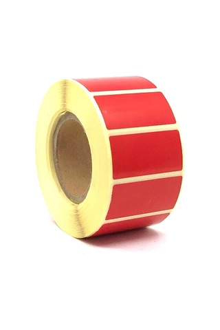 Mikronbil 20X40 1000'li Lamine Termal Etiket Kırmızı